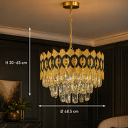 PIERREFONDS Elegance kristálycsillár 8x E14, átmérő 48,5 cm, fényes arany, állítható magasság - 01_CC8942-500.png