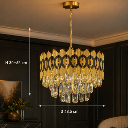 PIERREFONDS Elegance kristálycsillár 8x E14, átmérő 48,5 cm, fényes arany, állítható magasság - 01_CC8942-500.png