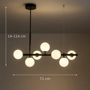 LOFT Pavilion Modern izzócsillár, 7x G9, fekete, fém, állítható magasságú - 01_LC800-7BK.png