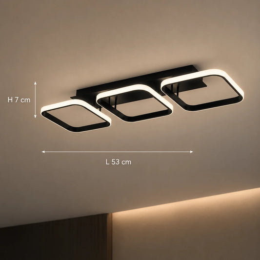 LED csillár VERTEX 34W, 3 négyzet, lineáris, hideg/meleg/semleges fény, fekete - 01_LL770-3BK.png