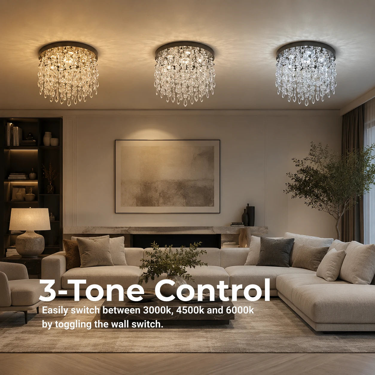 Candelabru LED Cristal LLC210/400CH Rotund, 22W, Lumina Rece/Calda/Neutra, Cristal, Crom Lucios - 01_LLC210-400CH.png