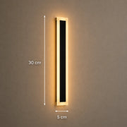 Mack kültéri LED fali lámpa, 30 cm hosszú, 4 W, IP65, fém, lineáris, fekete - 02_AX200-300BK.png