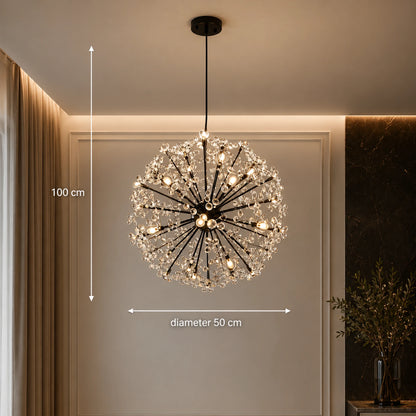 Candelabru Cristal PETERHOF Eleganza, Ø50cm, 18x G4, Diametru 49cm, Negru - 02_CC167-400BK.png