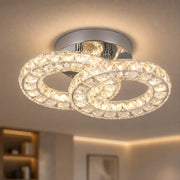LED és kristály csillár ZABINA 25W, 2 kör, hideg/meleg/semleges fény, fényes króm - 02_LT062CR.png
