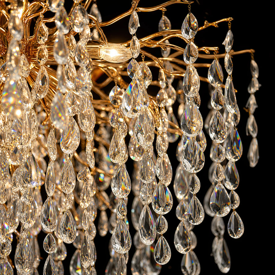 WALTZ Cascade kristálycsillár, 9x G9, arany, 80 cm, állítható magasságú - 03_CC331-80.png