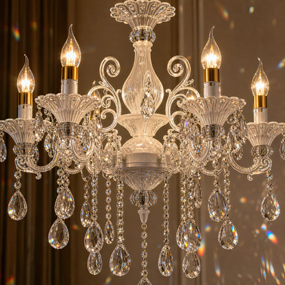 SANSSOUCI csillár 6xE14 kristály és fém – klasszikus design, ezüst fehér - 05_CC220-6WH.png