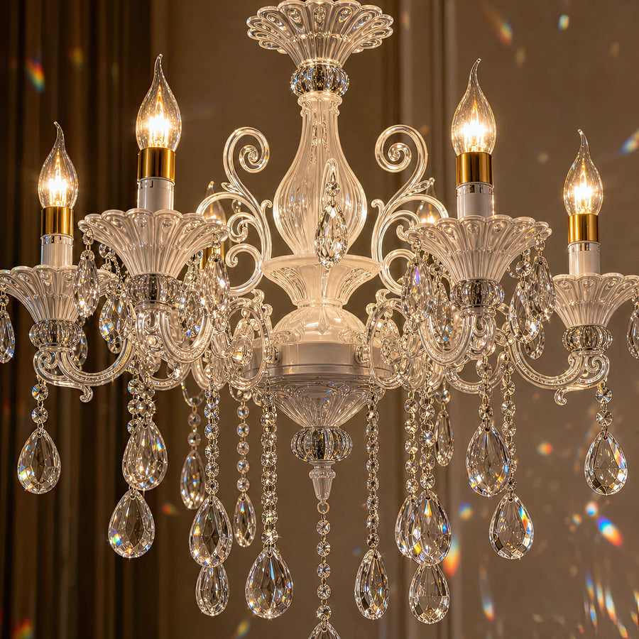 SANSSOUCI csillár 6xE14 kristály és fém – klasszikus design, ezüst fehér - 05_CC220-6WH.png