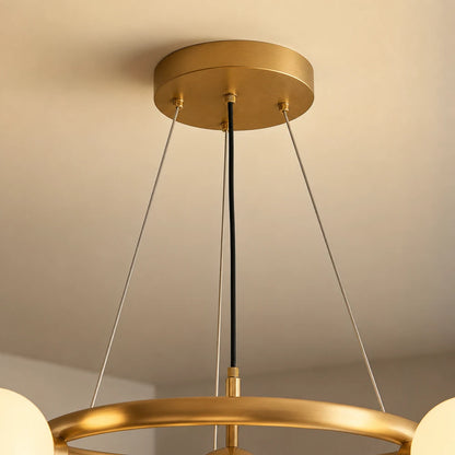 LOFT kamrás csillár, 5x G9, fehérarany, fém, állítható magasságú, modern - 05_LC802-5GD.png