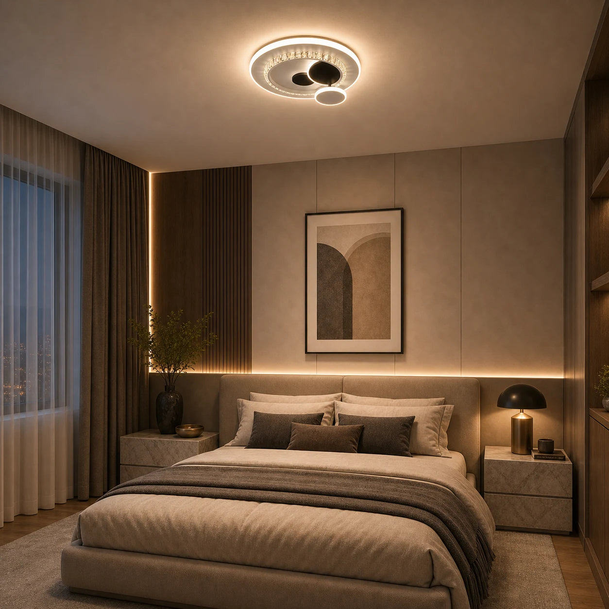 LED csillár HELIOX kristállyal, 37 W, 4 kör, hideg/meleg/semleges fény, fekete - 05_LL653-300BK.png