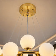LOFT kamrás csillár, 25x G9, fehérarany, fém, állítható magasságú, modern - 04_LC802-25GD.png