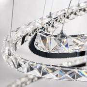 Függesztett LED-es csillár távirányítóval és kristály PRISM LUMINIS 79W, 3 kör, hideg/meleg/semleges fény, szabályozható, króm, állítható magasságú - 07_LT029.png