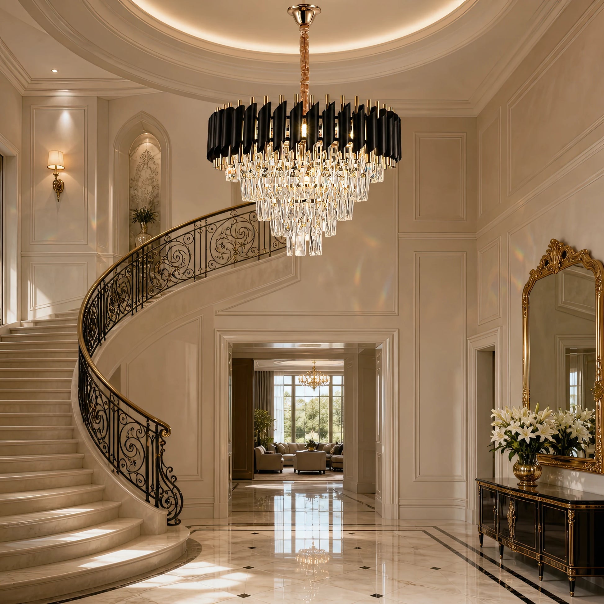 VERSAILLES Elegance kristálycsillár 8x E14, átmérő 50 cm, arany, állítható magasságú - 09_CC900-500GD.png