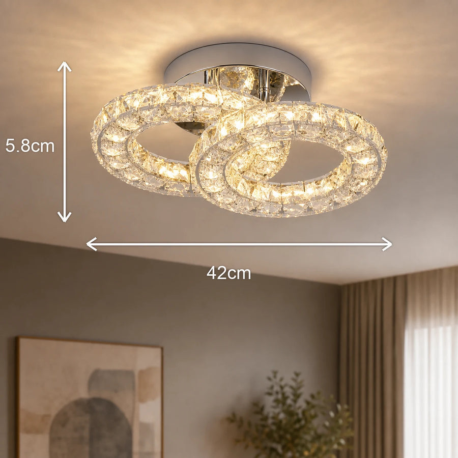 LED és kristály csillár ZABINA 25W, 2 kör, hideg/meleg/semleges fény, fényes króm - 09_LT062CR.png