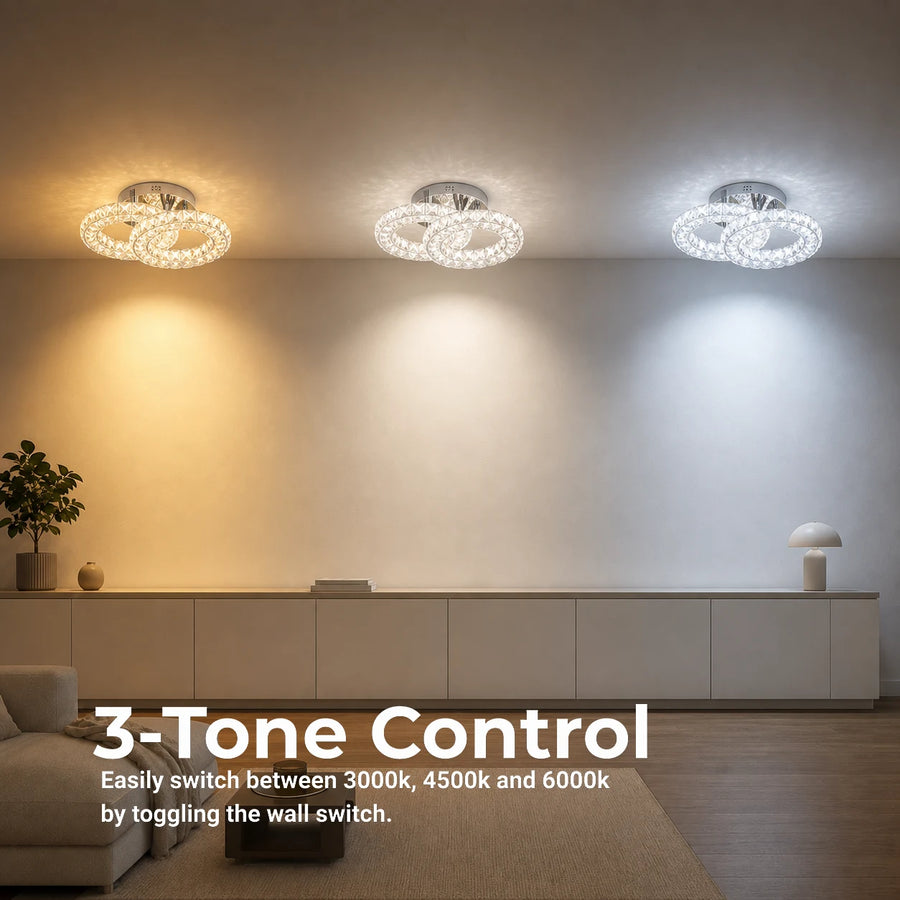 LED és kristály csillár ZABINA 25W, 2 kör, hideg/meleg/semleges fény, fényes króm - 11_LT062CR.png
