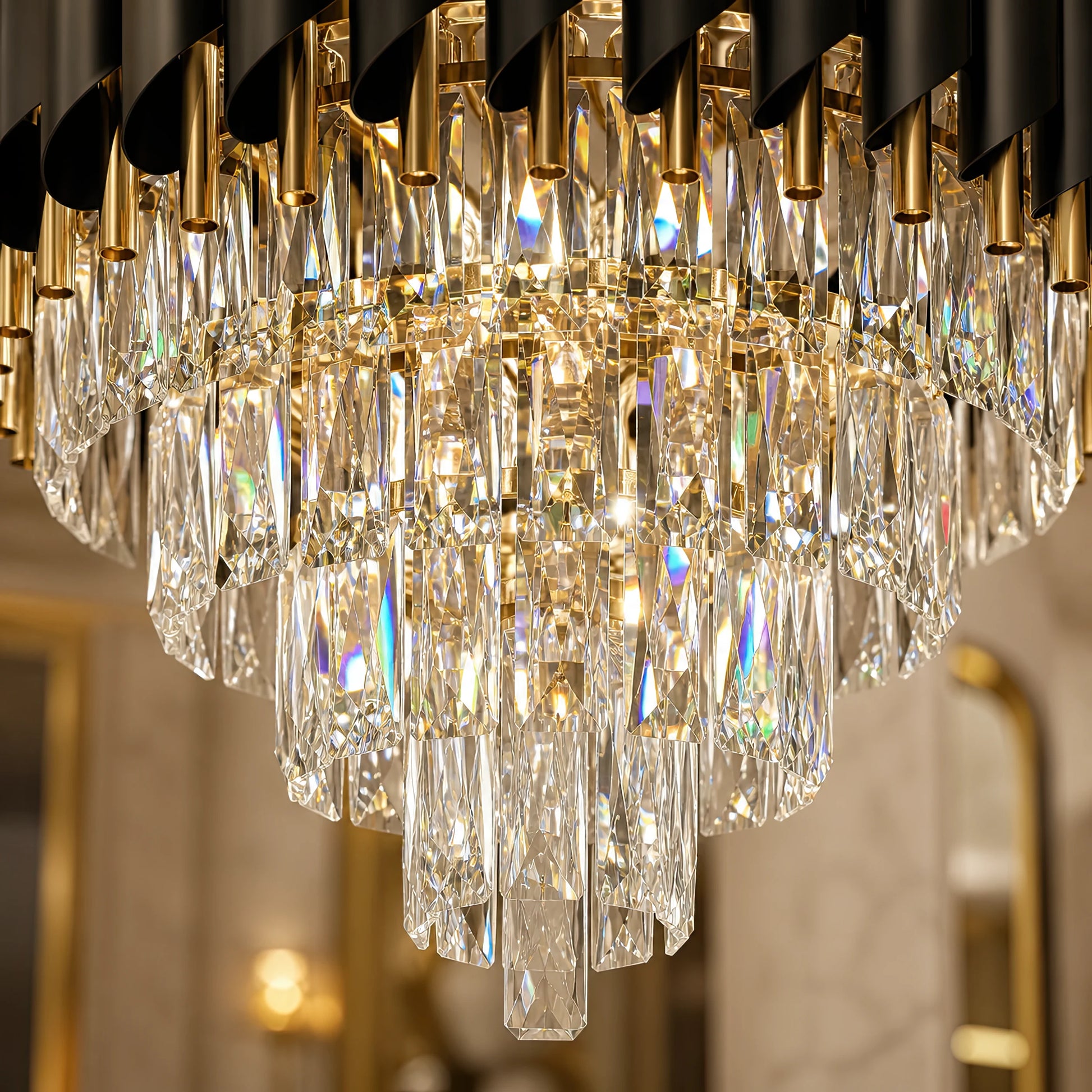 Kristály csillár VERSAILLES Eleganza 8x E14, átmérő 50 cm, arany, állítható magasságú - 13_CC900-500GD.png