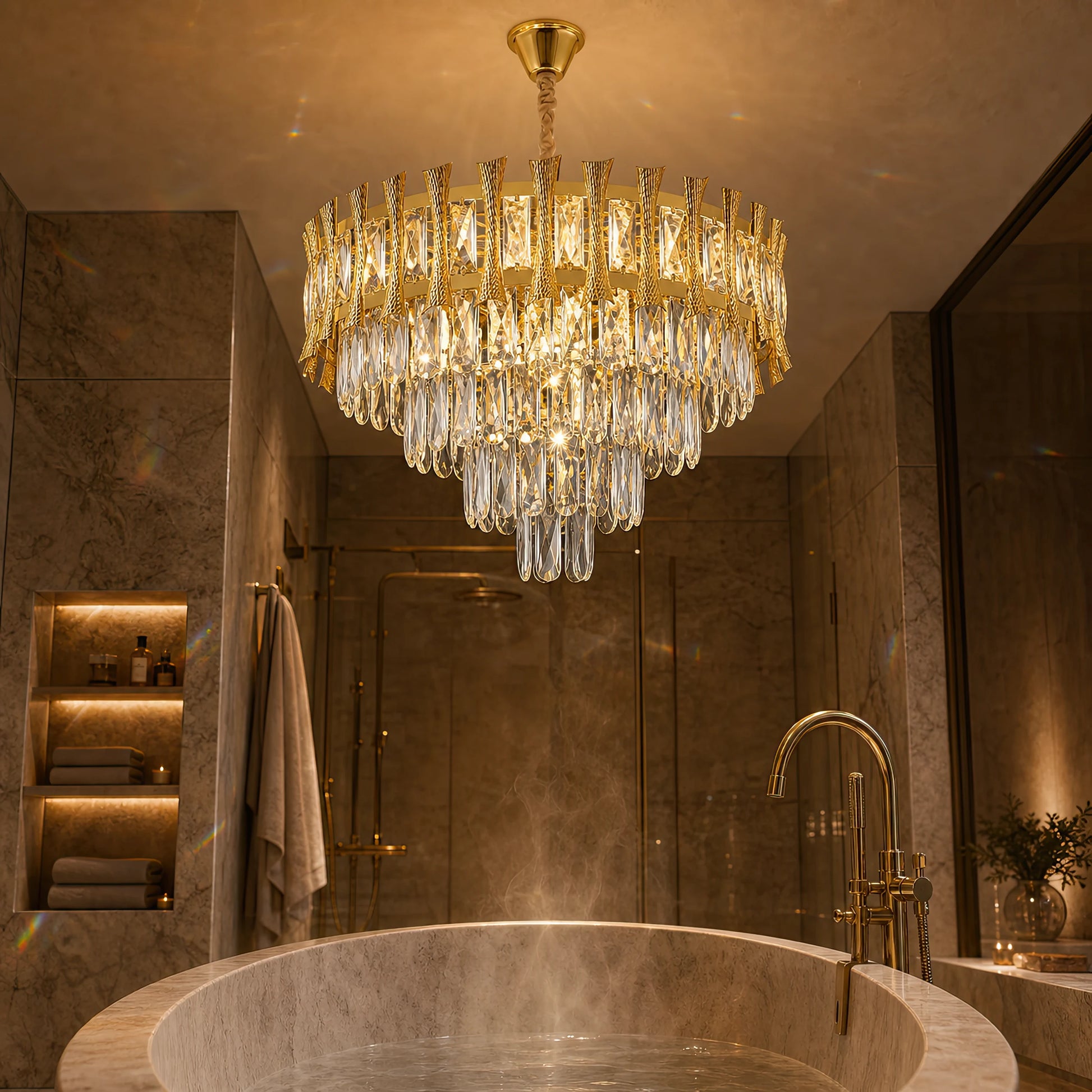 Candelabru Cristal HAMPTON Eleganza 8x E14, Diametru 49cm, Auriu Lucios, Inaltime Reglabila - 16_CC8926-500GDT.png
