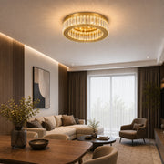 Lustra LED cu telecomanda si cristal VERTUS 31W, 50cm, Cerc, lumina Rece/Calda/Neutra, Dimabila, Auriu - 23_LLC150-500GD.png