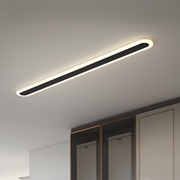 SUHA kültéri LED fali lámpa, hossz 50 cm, 6 W, IP65, fém, lineáris, fekete kültéri fali lámpák alapértelmezett cím Alessandro Design