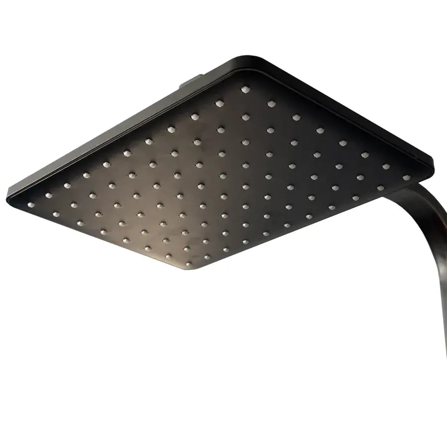 Fekete rozsdamentes acél LCD kijelző zuhanyoszlop SJG/008 Alapértelmezett cím Alessandro Design