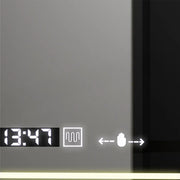 Négyszögletű LED tükör, 120x80 cm, Venezia Marcello MotionGlow érzékelő, páramentesítő rendszer, óra és hőmérő, Dimabila Marcello tükrök Alapértelmezett cím Alessandro Design