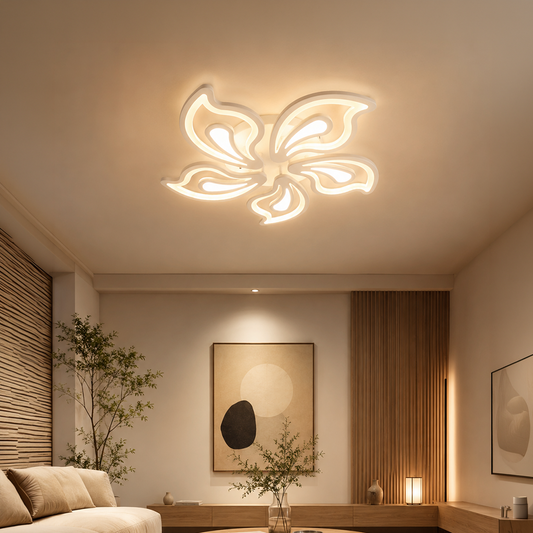 LED-es csillár távirányítóval GLORIOSA 95W, 5 szirom, hideg/meleg/semleges fény, szabályozható, fehér LED-es csillár távirányítóval Alapértelmezett cím Alessandro Design