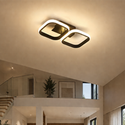 LED csillár VERTEX 21W, 2 négyzet, lineáris, hideg/meleg/semleges fény, fekete LED csillárok alapértelmezett cím Alessandro Design