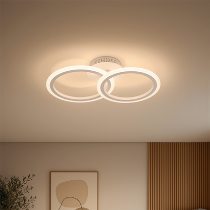LED-es csillár távirányítóval BETTY 27W, 2 kör, hideg/meleg/semleges fény, szabályozható, fehér LED-es csillár távirányítóval Alapértelmezett cím Alessandro Design