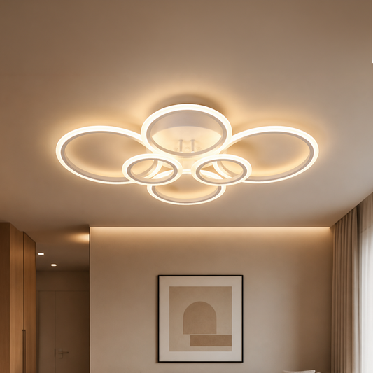 LED csillár távirányítóval BETTY 82W, 6 kör, hideg/meleg/semleges fény, szabályozható, fehér LED-es csillár távirányítóval Alapértelmezett cím Alessandro Design