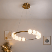 LED függőlámpa akril Nova 57W távirányítóval, szabályozható, 3000K/4000K/6000K, arany, fém és akril LED-csillárok távirányítóval Alapértelmezett cím Alessandro Design