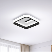 LED csillár VICTORIA 19W, négyzet alakú, hideg/meleg/semleges fény, fekete, fehér LED csillár Alapértelmezett cím Alessandro Design