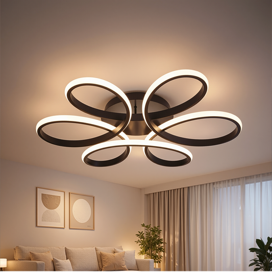 LED-es csillár távirányítóval HELIX 63W, Hideg/Meleg/Semleges fény, Szabályozható, Fekete LED-es csillárok távirányítóval Alapértelmezett cím Alessandro Design