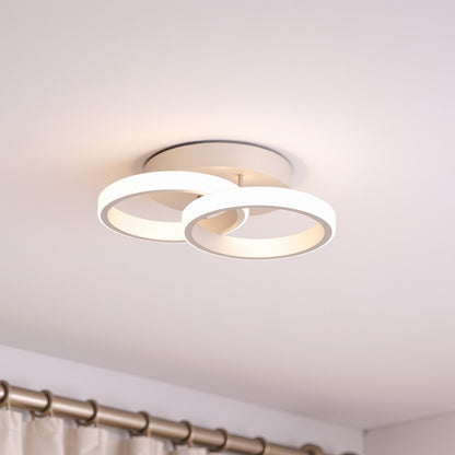LED csillár VERTEX CIRCULA 21W, 2 kör, fém keretek, hideg/meleg/semleges fény, fehér LED csillárok alapértelmezett cím Alessandro Design