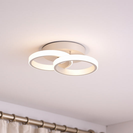 LED csillár VERTEX CIRCULA 21W, 2 kör, fém keretek, hideg/meleg/semleges fény, fehér LED csillárok alapértelmezett cím Alessandro Design