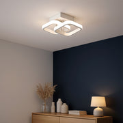 VERTEX mátrix LED csillár, átlapoló gyémántok, fém keretek, 24 W, 2 gyémánt, hideg/meleg/semleges fény 3000K/4000K/6000K, fehér LED-csillárok alapértelmezett cím Alessandro Design