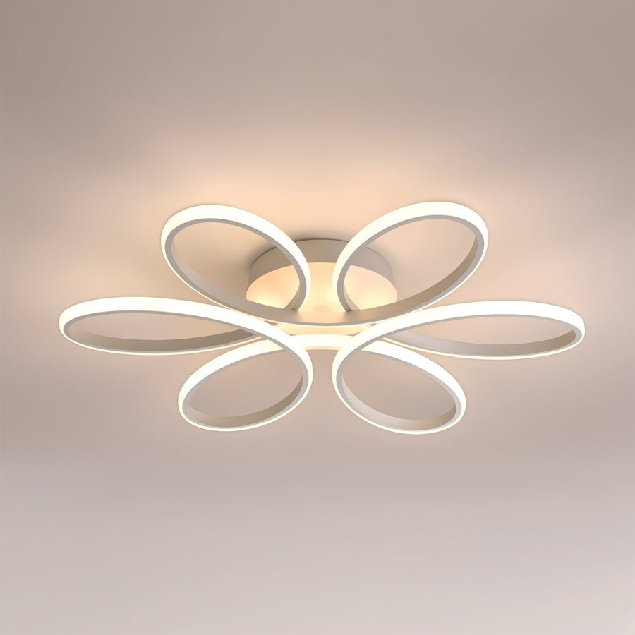 Lustra LED cu telecomanda ELIZA, 63W, lumina Rece/Calda/Neutra, Dimabila, Alb Lustre LED cu Telecomanda Default Title Alessandro Design