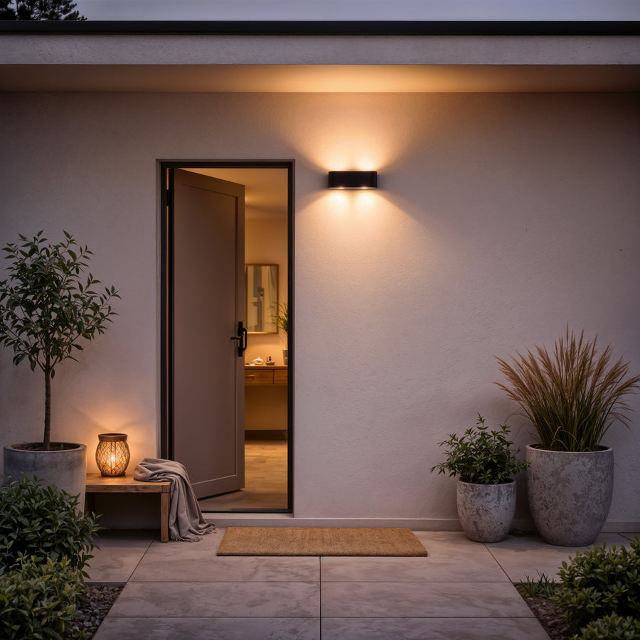 Aplica LED Exterior Ellis, 6W, 6 Surse de lumina, Lumina Calda, Negru Aplice de Exterior Default Title Alessandro Design