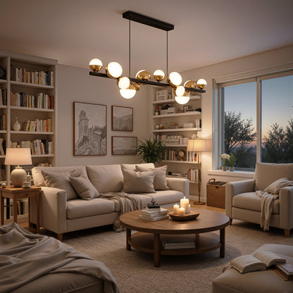 Aurion 29 W akril LED függő csillár távirányítóval, szabályozható, fekete arany, fém és akril LED csillárok távirányítóval Alapértelmezett cím Alessandro Design