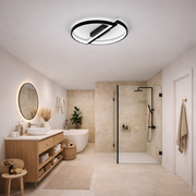 LED-es csillár távirányítóval VECTOR ARCUS 52W, 2 elem, hideg/meleg/semleges fény, szabályozható, fekete LED-es csillárok távirányítóval Alapértelmezett cím Alessandro Design