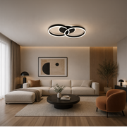 LED csillár távirányítóval RIGA LILITH 34W, 2 kör, hideg/meleg/semleges fény, szabályozható, fekete LED csillárok távirányítóval Alapértelmezett cím Alessandro Design