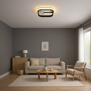 LED csillár VICTORIA 19W, négyzet alakú, hideg/meleg/semleges fény, fekete, fehér LED csillár Alapértelmezett cím Alessandro Design