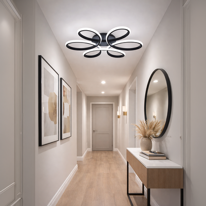 LED-es csillár távirányítóval HELIX 63W, Hideg/Meleg/Semleges fény, Szabályozható, Fekete LED-es csillárok távirányítóval Alapértelmezett cím Alessandro Design