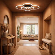 LED csillár távirányítóval BETTY 82W, 6 kör, hideg/meleg/semleges fény, szabályozható, fekete LED csillárok távirányítóval Alapértelmezett cím Alessandro Design