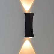 Aplica LED AX220 de Exterior si Interior, 2 Surse x 10W, Metalic, Negru, 3000K Aplice de Exterior Default Title Alessandro Design