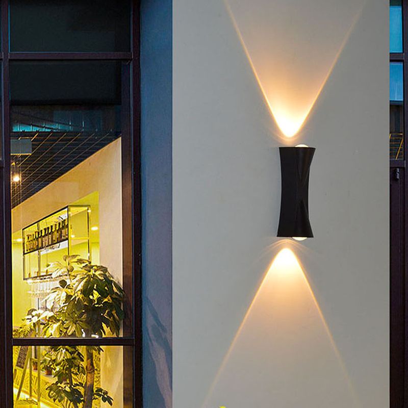 Aplica LED AX220 de Exterior si Interior, 2 Surse x 10W, Metalic, Negru, 3000K Aplice de Exterior Default Title Alessandro Design