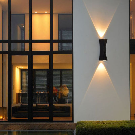 Aplica LED AX220 de Exterior si Interior, 2 Surse x 10W, Metalic, Negru, 3000K Aplice de Exterior Default Title Alessandro Design