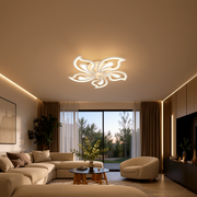 LED-es csillár távirányítóval GLORIOSA 95W, 5 szirom, hideg/meleg/semleges fény, szabályozható, fehér LED-es csillár távirányítóval Alapértelmezett cím Alessandro Design