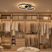 LED csillár távirányítóval RINOVA 66W, 2 kör, hideg/meleg/semleges fény, szabályozható, fekete LED csillárok távirányítóval Alapértelmezett cím Alessandro Design