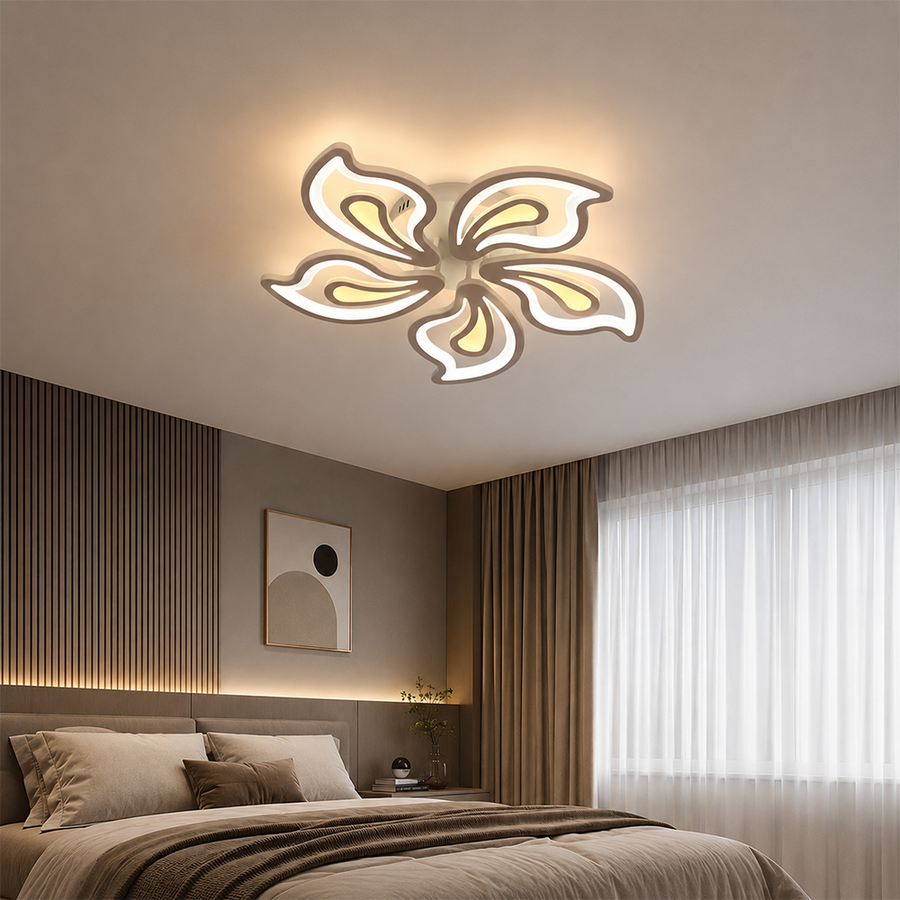 LED csillár távirányítóval LILY 86W, 5 elem, hideg/meleg/semleges fény, szabályozható, fehér LED-es csillár távirányítóval Alapértelmezett cím Alessandro Design