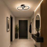 LED csillár távirányítóval BETTY 27W, 2 kör, hideg/meleg/semleges fény, szabályozható, fekete LED csillárok távirányítóval Alapértelmezett cím Alessandro Design