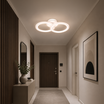 LED-es csillár távirányítóval BETTY 27W, 2 kör, hideg/meleg/semleges fény, szabályozható, fehér LED-es csillár távirányítóval Alapértelmezett cím Alessandro Design